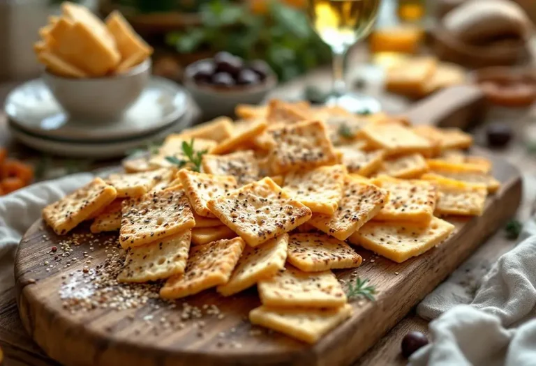 « Je les prépare en 10 minutes pour l'apéro » : mes crackers maison ultra croustillants au fromage et aux graines dorées, bien plus savoureux que ceux du commerce