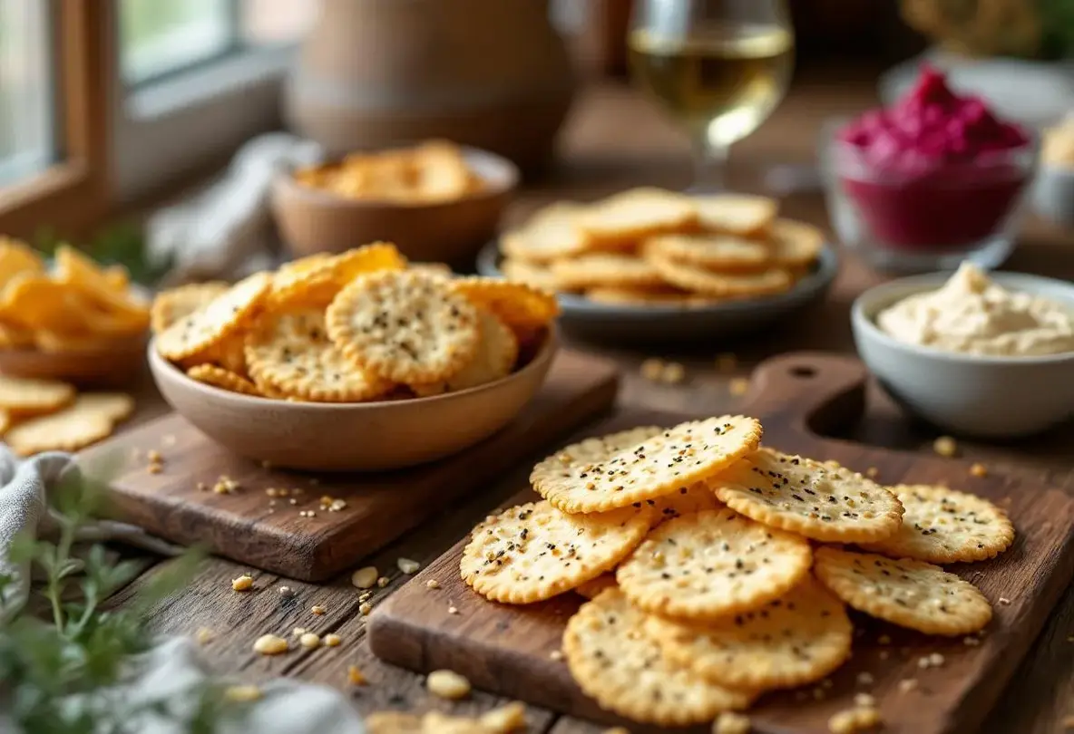 « Je les prépare en 10 minutes pour l'apéro » : mes crackers maison ultra croustillants au fromage et graines dorées, bien plus savoureux que les industriels