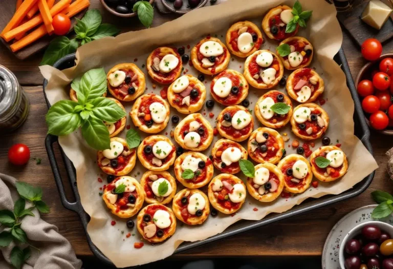 Mini pizzas en pâte feuilletée : l’apéro express ultra croustillant prêt en 20 minutes
