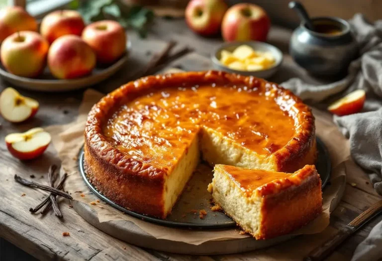 Gâteau aux pommes caramélisées au beurre : fondant, ultra vanillé et doré à la perfection Gâteau aux pommes caramélisées au beurre : fondant, ultra vanillé et doré à la perfection