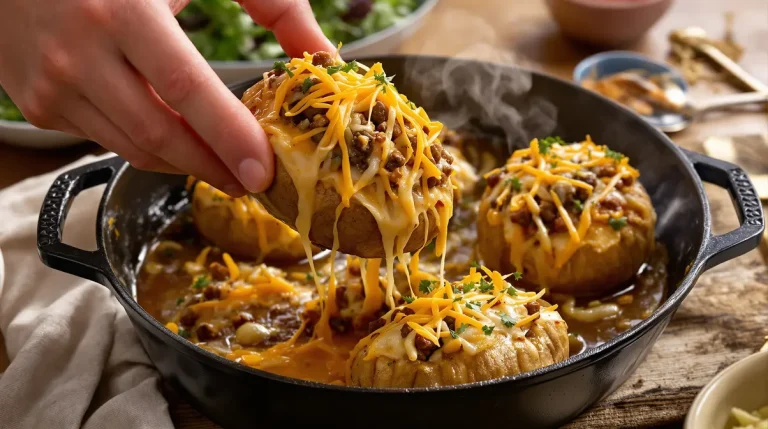 J’ai fait ces pommes de terre farcies à la maison, elles sont devenues notre recette préférée du vendredi