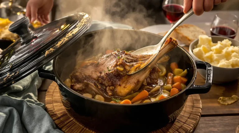 Le gigot à la cuillère d’Alain Ducasse : la recette simplissime du chef pour une viande fondante