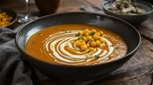 Velouté pois chiches-carottes au cumin : le dîner complet et healthy qui sauve vos soirs de flemme